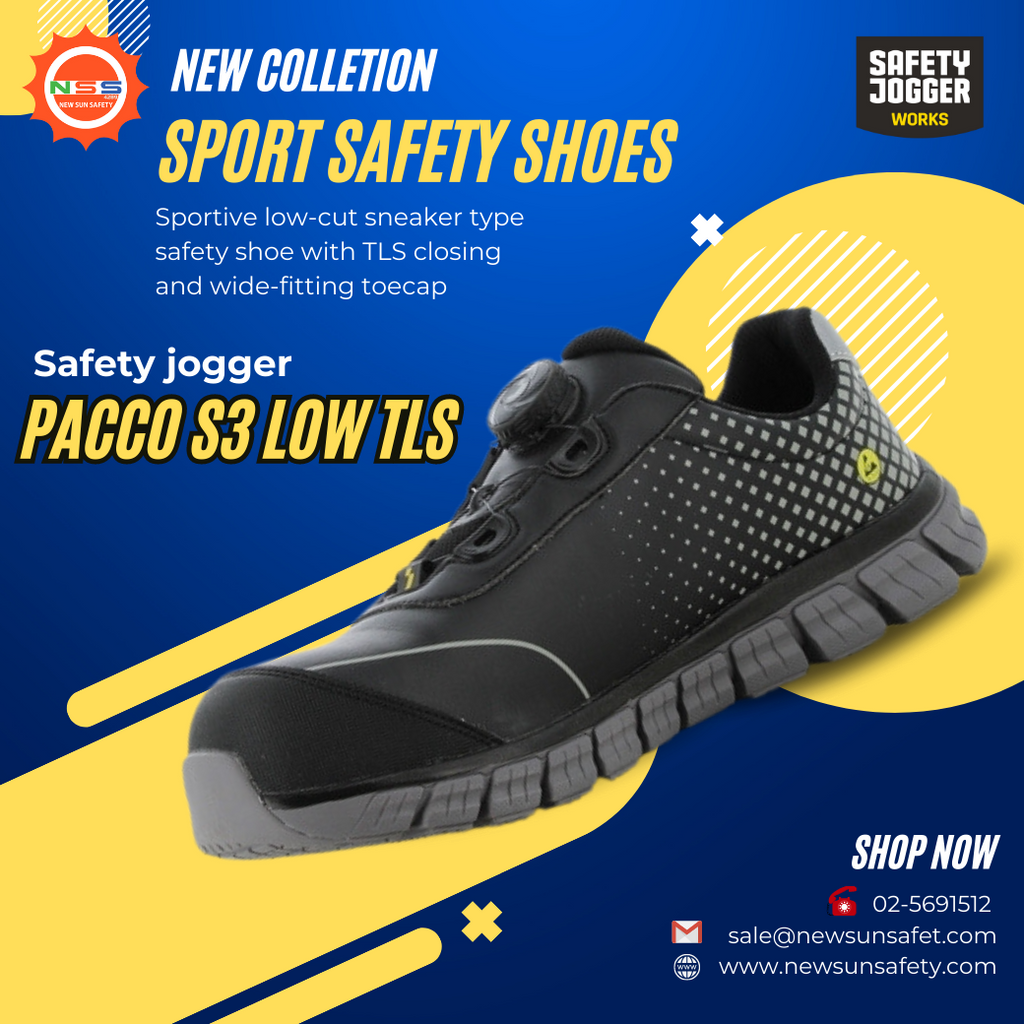 Safety Jogger รุ่น PACCO S3 LOW TLS รองเท้าเซฟตี้หุ้มส้น