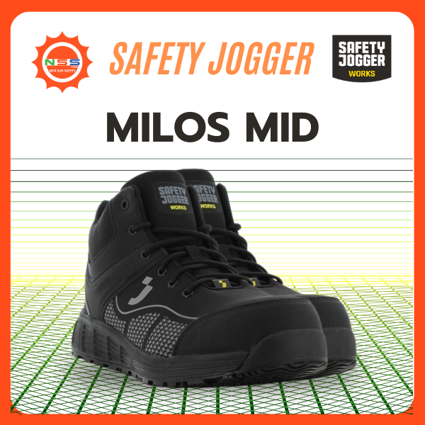 Safety Jogger รุ่น MILOS S1P MID รองเท้าเซฟตี้หุ้มข้อ